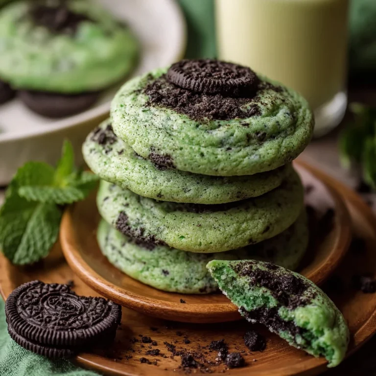 Patricks Day Chewy Soft Oreo Shamrock Shake Cookies
