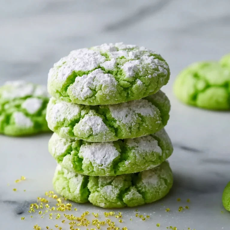 Patricks Day Lime Crinkle Cookies