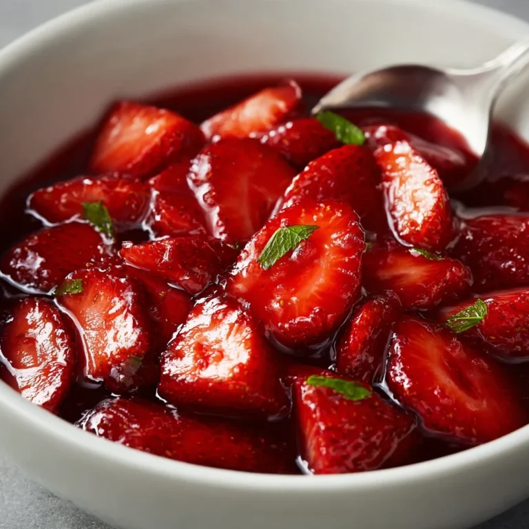 Strawberry Balsamic Compote Sweet Tangy Recipe