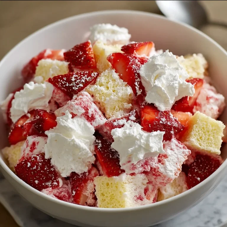 Strawberry Shortcake Fluff Salad