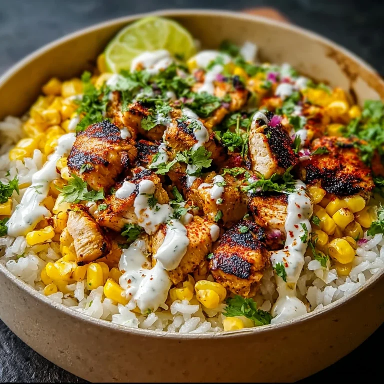 Street Corn Chicken Rice Bowl