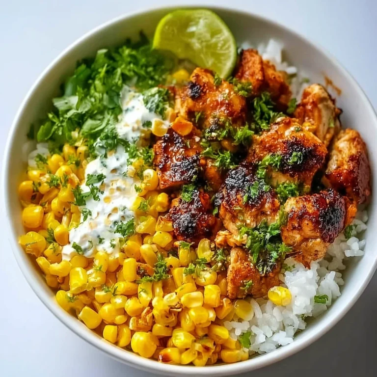 Street Corn Chicken Rice Bowl
