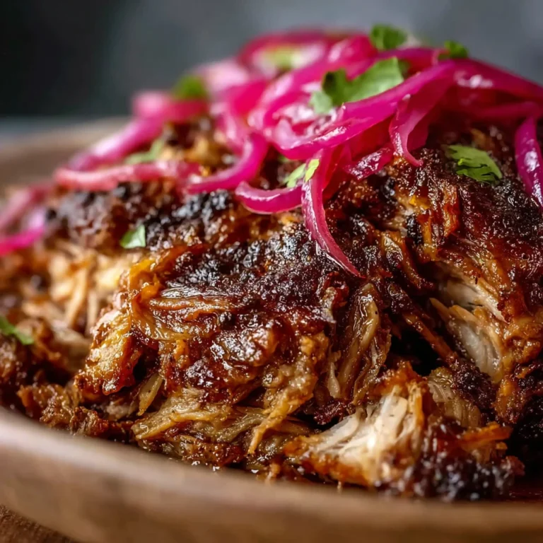 Tender Slow Cooker Carnitas Recipe Zesty Pickled Onions