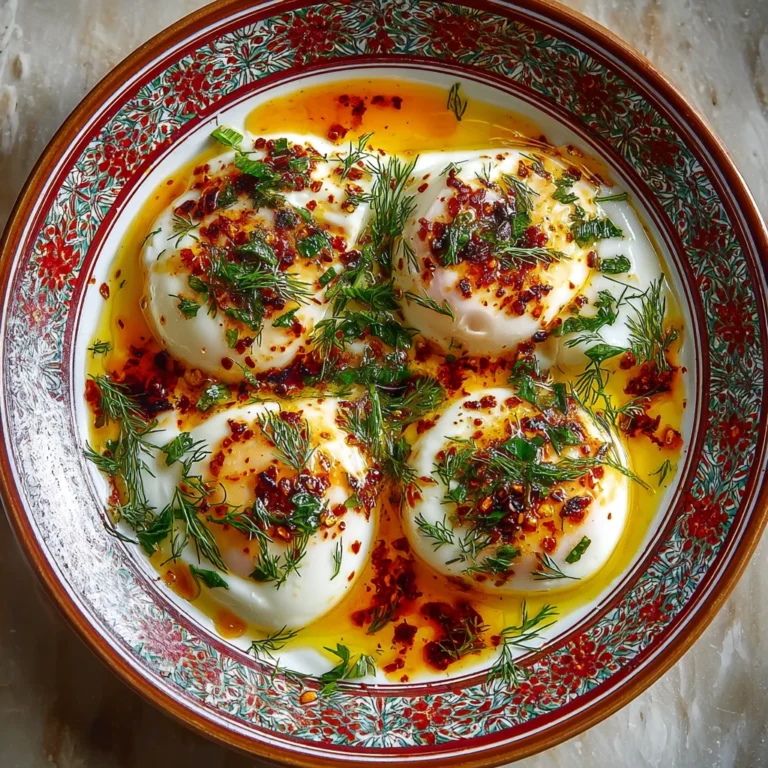 Turkish Poached Eggs Yogurt