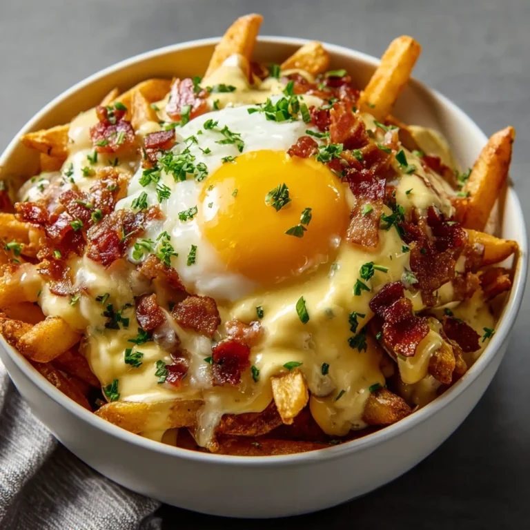 Ultimate Breakfast Poutine Creamy Hollandaise Sauce Recipe