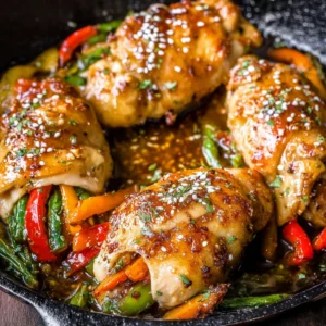 Vegetable Chicken Roll Ups