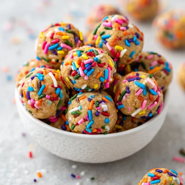 Birthday Cake Protein Balls