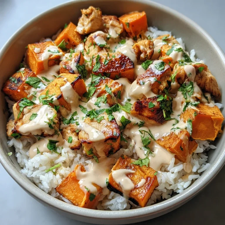 Chicken Sweet Potato Rice Bowl