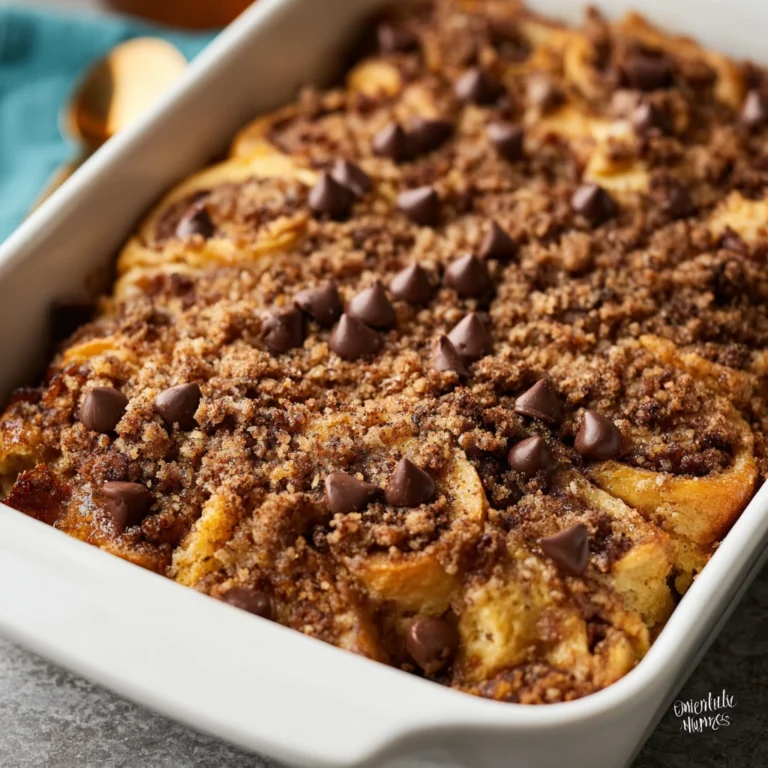 Chocolate Chip Pancake Casserole