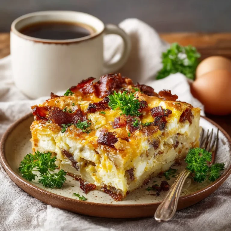 Delicious Beef Bacon Potato Egg Casserole Recipe