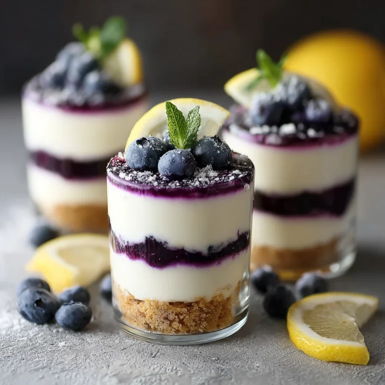 Delicious Lemon Blueberry Cheesecake Cups Recipe Try