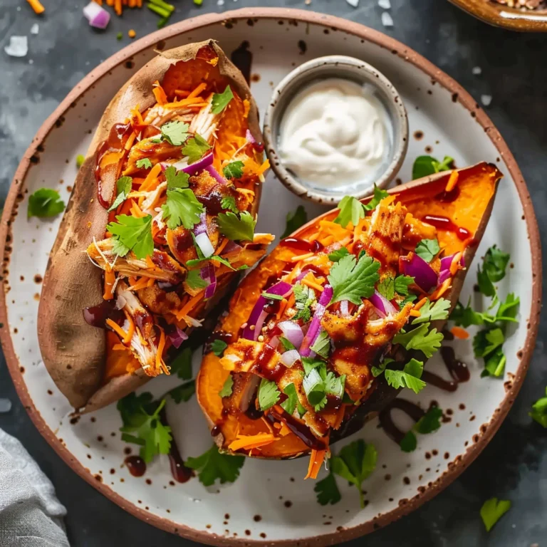 Bbq Chicken Stuffed Sweet Potatoes