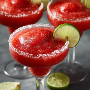 Famous Frozen Strawberry Margaritas: Refreshing Non-Alcoholic Delight