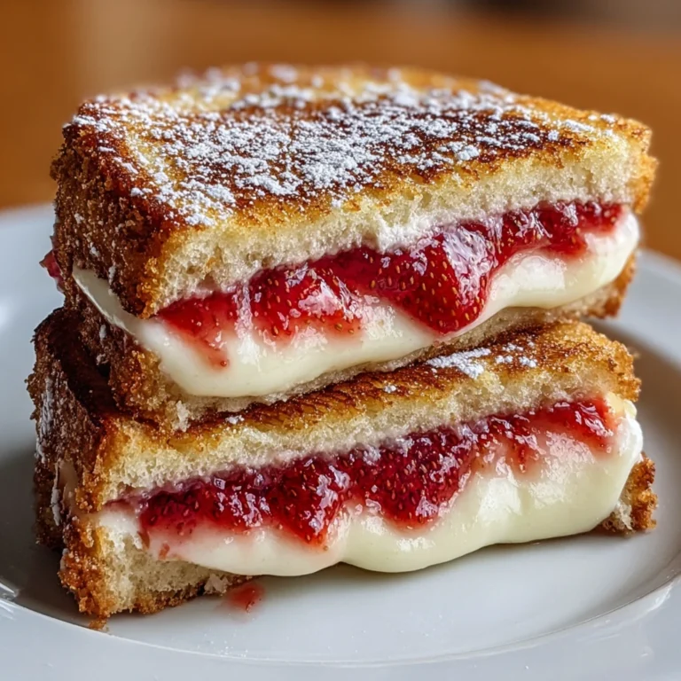 Fried Strawberry Cheesecake Sandwiches