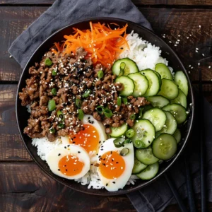 Ground Beef Bulgogi Bowl