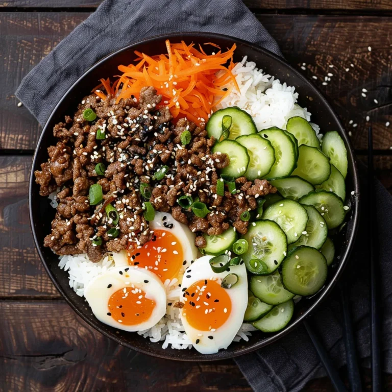 Ground Beef Bulgogi Bowl