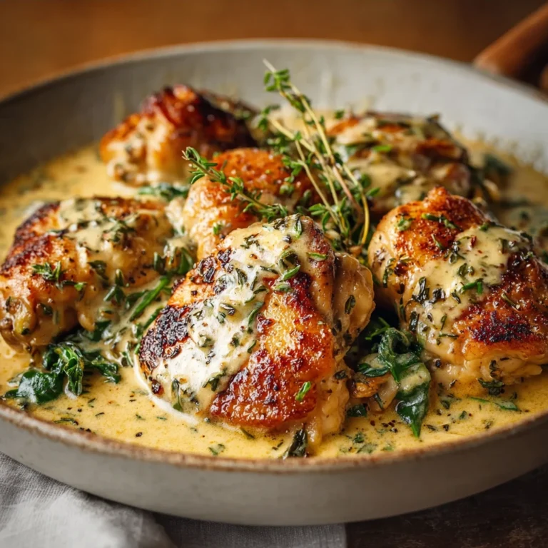 Juicy Creamy Tuscan Chicken Thighs Recipe Delicious