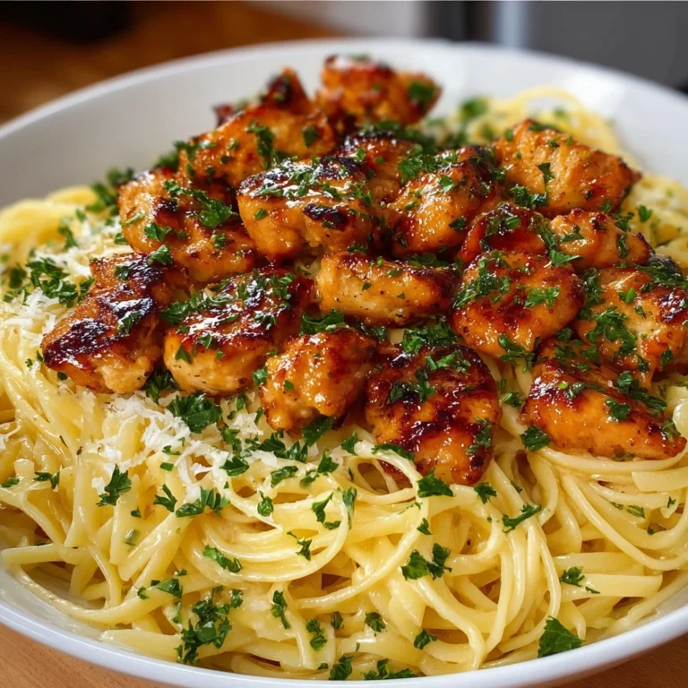 Lemon Garlic Butter Chicken Creamy Parmesan Linguine