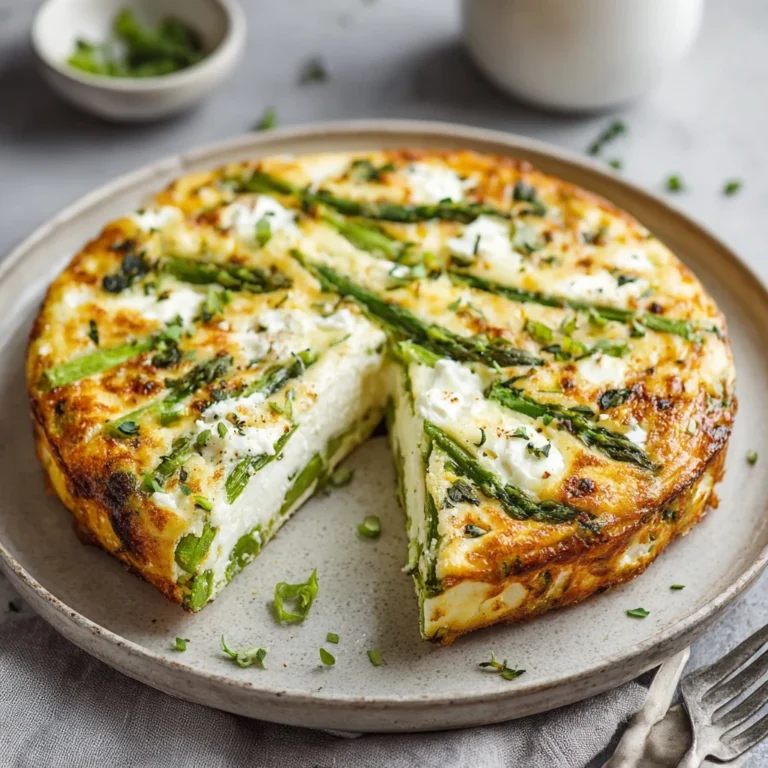 Low Carb Asparagus Frittata Cottage Cheese Recipe Delight