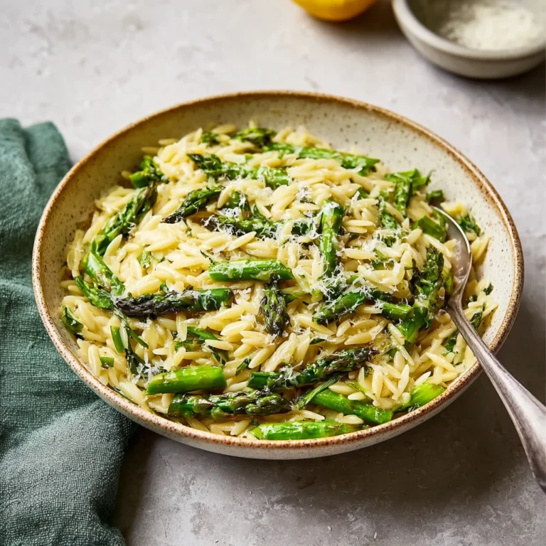 Lemon Orzo Asparagus Fresh Flavorful Recipe