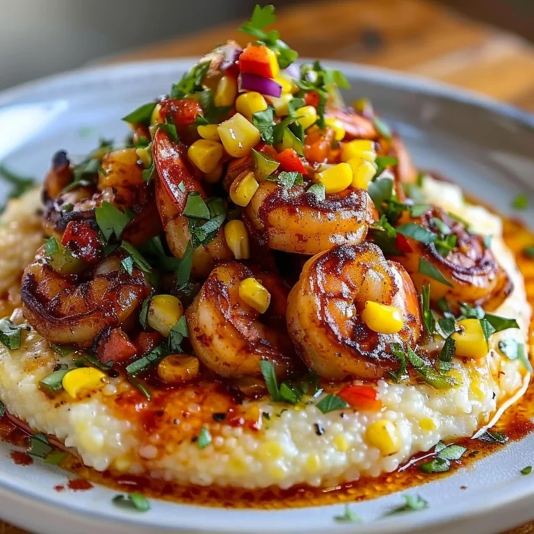 Shrimp Grits Corn Salsa