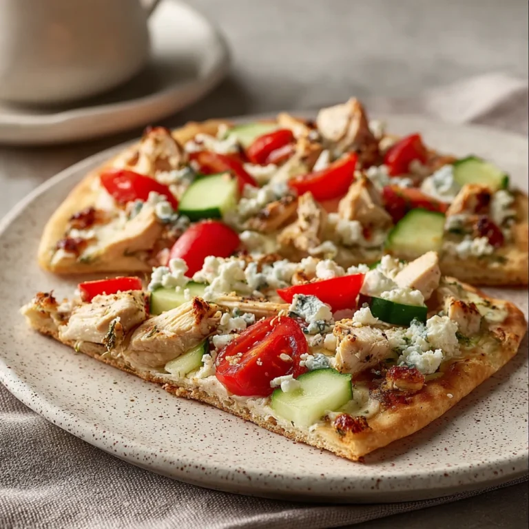 Tasty Mediterranean Chicken Flatbread Recipe Meals