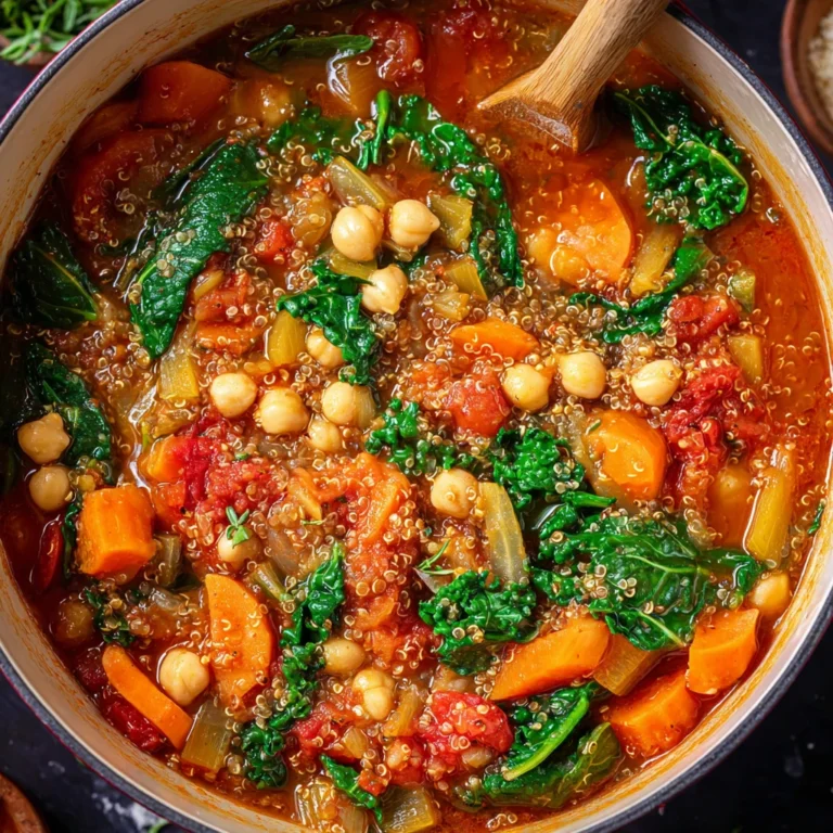 Vegetable Quinoa Soup Vegan Highprotein