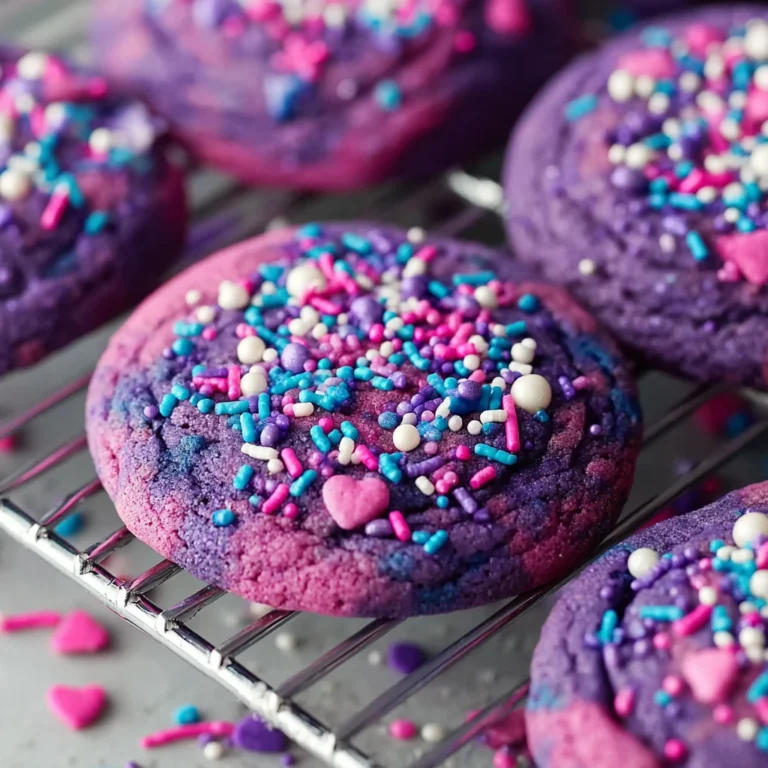 Vibrant Chewy Tiedye Sugar Cookies