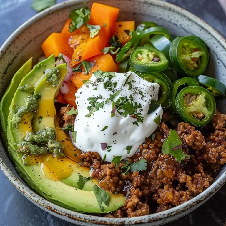Viral Ground Beef Hot Honey Bowl