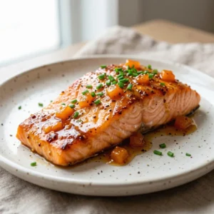 Apricot Dijon Glazed Salmon