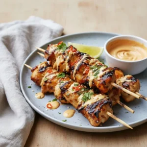 Bang Bang Chicken Skewers Easy Spicy Dinner Recipe
