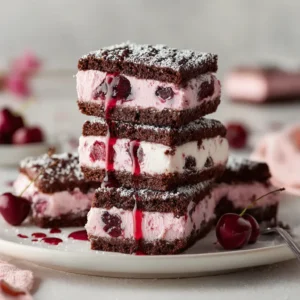 Cherry Ice Cream Sandwich Bites | Easy Dessert Recipe