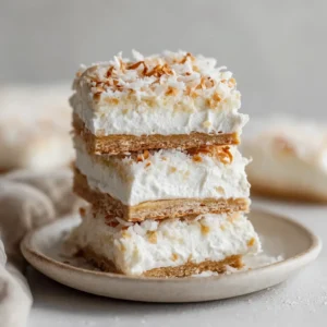 Coconut Ice Cream Sandwich Squares Easy Tropical Dessert Recipe