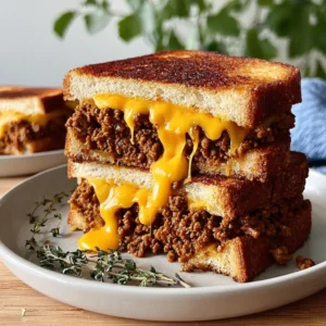 Crispy Sourdough Beef Melt with Melted Cheese (Better Than a Burger)