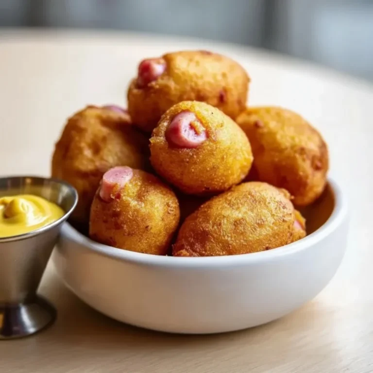 homemade corn dog bites