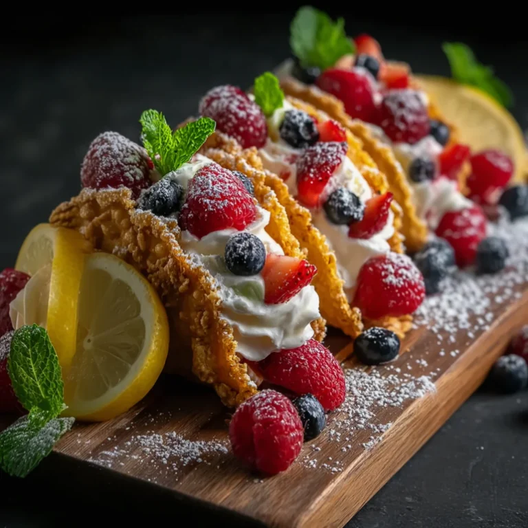 Lemon Berry Cheesecake Tacos