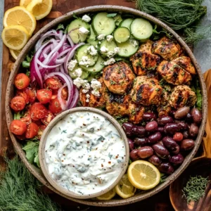 Low-Carb Greek Chicken Bowls (Keto, Gluten-Free)