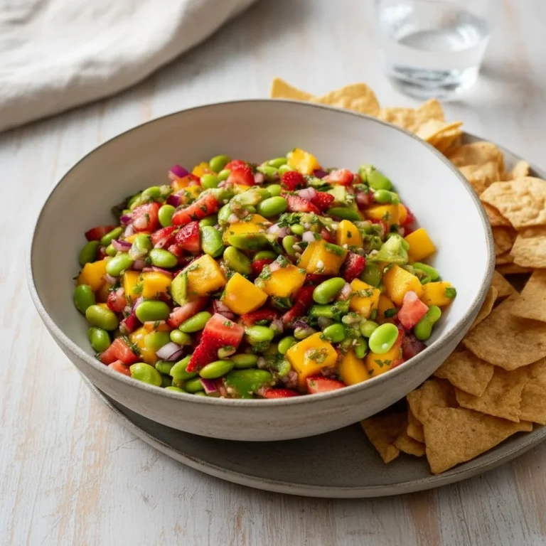 Mango Strawberry Avocado Edamame Salsa