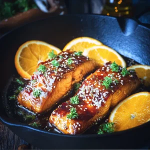 Orange Honey Glazed Salmon