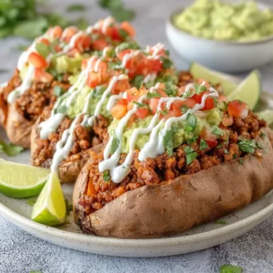 Taco Stuffed Sweet Potatoes