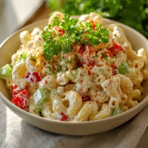 The Creamiest Macaroni Salad Ever (Zesty, Bold & Crowd-Pleasing)