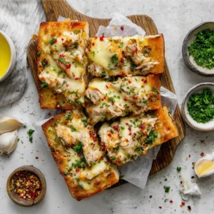 The Viral Chicken Alfredo Garlic Bread