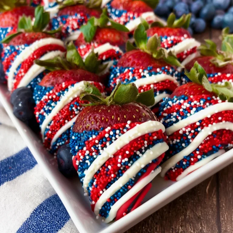 4th of July Chocolate Covered Strawberries