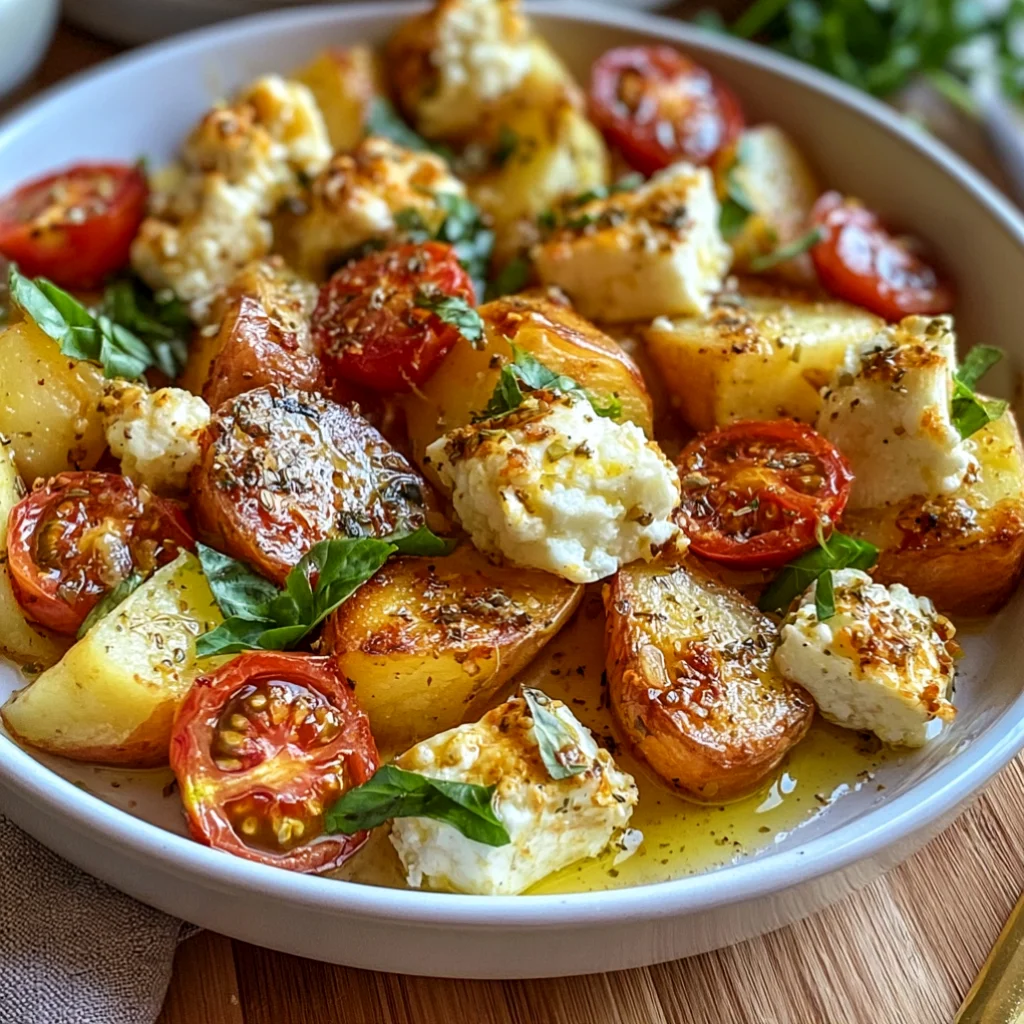 Baked Feta Potatoes