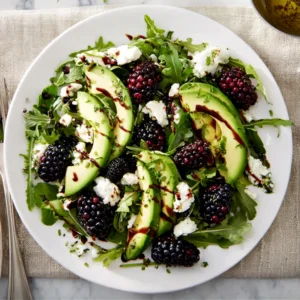Blackberry, Avocado and Arugula Salad