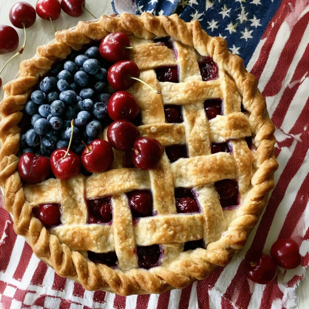 Cherry and Blueberry Pie