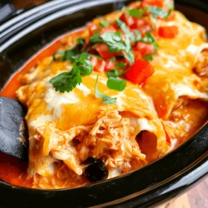 Crock Pot Chicken Enchiladas