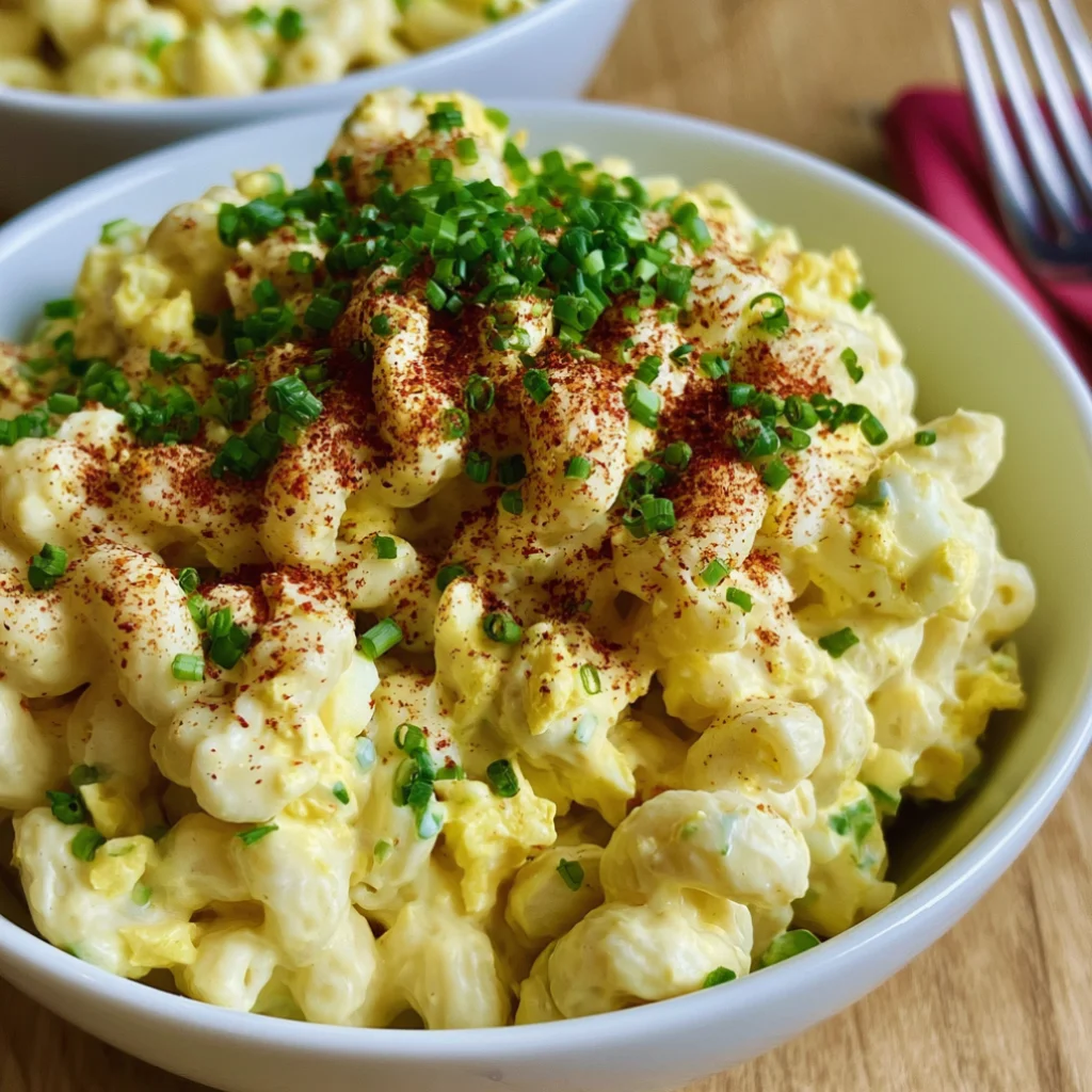 Deviled Egg Macaroni Salad