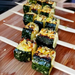 Garlic Butter Zucchini Skewers