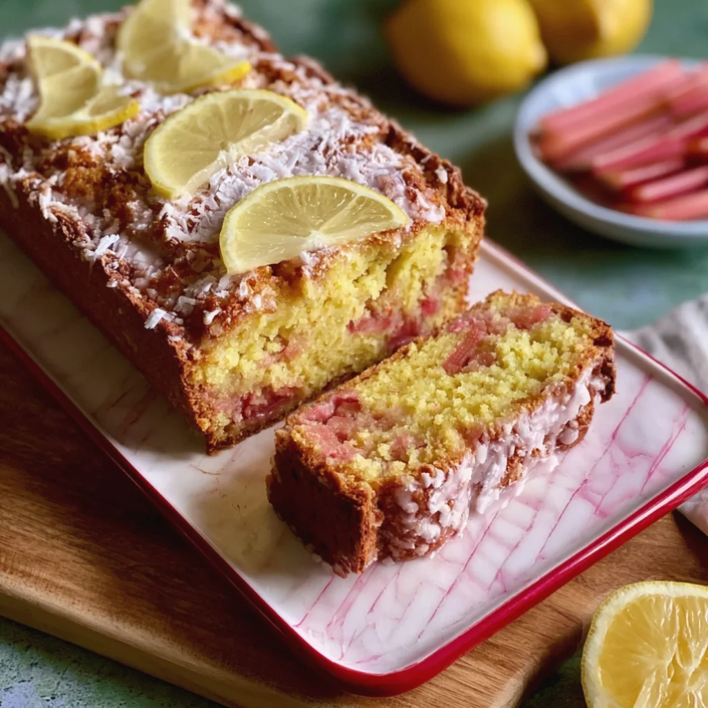 Lemon Rhubarb Bread